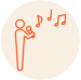 Icône personnage qui intervient en musique
