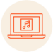 Icône musique sur ordinateur